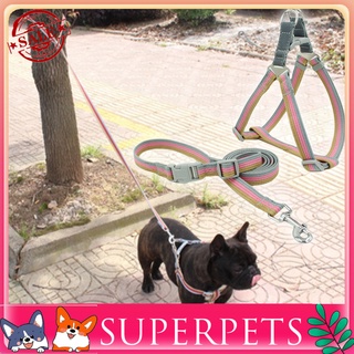 Juego De correas Para mascotas/rayas reflectantes/Anti-Escape/correa ajustable Para mascotas/perros