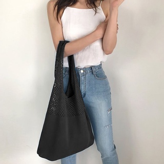 Simple Retro All-Match Big Bag Single Shoulder Bag Wool Bag Female Bag