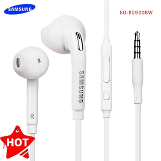 【Ready Stock】Wired Headset Earphone Headphone Earbuds With Mic For Samsung Galaxy S6 Durable Samsung Galaxy S6 Edge S7 3.5mm Earphone with Mic [blackjack]