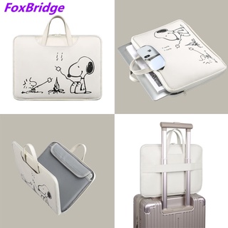 [FoxBridge] Snoopy portátil bolsa 15.6/14/13.3in Notebook MacBook maletín bolso PC Tablet funda funda protectora bolsas