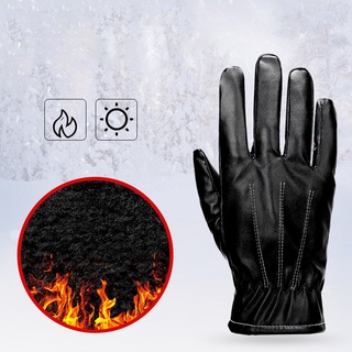 Roomcor 1 Par guantes De cuero Sintético a prueba De agua antideslizantes/guantes Para Motociclista/Motocicleta/invierno (4)
