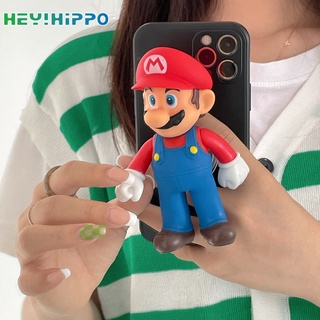 Popsocket/Griptok teléfono móvil titular iring pop lindo de dibujos animados tridimensional Mario muñeca diseño