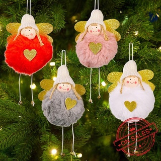 Golden Wings Little Bells Angel Girl Christmas Tree Christmas Scene Decoration Pendant R4A4