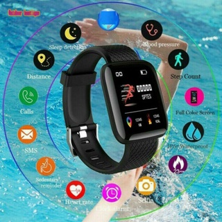 Smartwatch 116 plus reloj impermeable ip67 con correa de silicona
