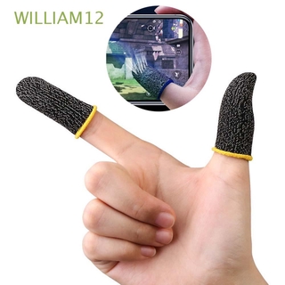 WILLIAM12 para PUBG guantes de dedo transpirable pantalla táctil dedo manga controlador de juego para teléfono móvil no rasguño para Gamer sensible pulgar Protector de dedo guantes/Multicolor