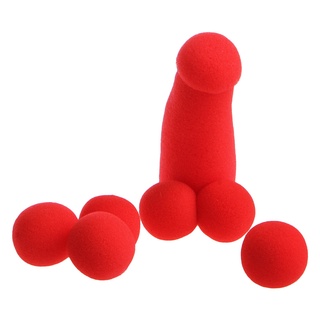 lala esponja pequeña brother 4 piezas pelotas de esponja roja divertida etapa prop trucos mágicos juguetes