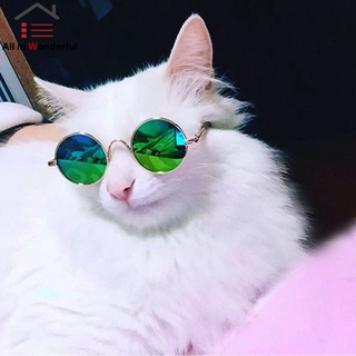 Ws lentes de sol de moda para gato/gato/protección de ojos/perro/gato/juguete para fotos/cachorro (4)