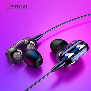 Auriculares estéreo con cable en la oreja auriculares duales altavoces auriculares auriculares (2)