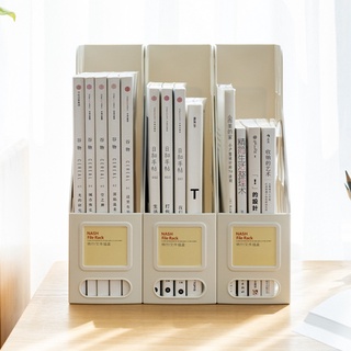 AM Tabletop File Organizer Holder with Lable Window for School Office Home Desk