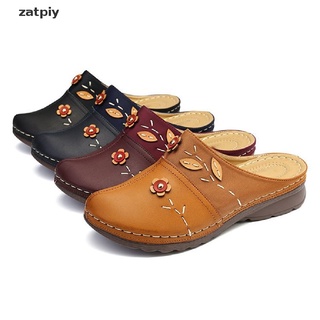 Zatpiy Women Clogs Sandals Comfort Closed Toe Wedges Platform Shoes Flower Slipper MX