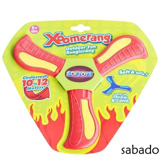sabadokids boomerang de tres hojas, unisex suave eva regresando juego deportivo juguete para