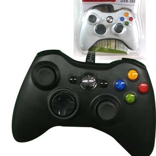 1pc con cable controlador de juegos gamepad doble vibración con disco abs pc videojuegos almohadillas