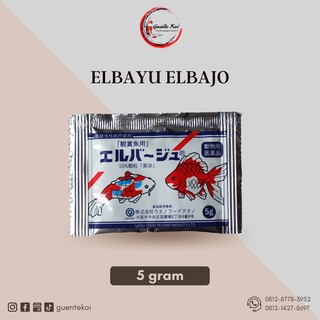 Elbayu Elbajo paquete Original de 5 gramos (fabricado en japón) Koi Fish Medicine