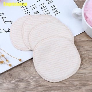 [Emprichman] 4 piezas/bolsa de almohadillas de lactancia Galactorrhea algodón orgánico lavable almohadillas para senos