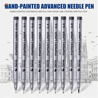 Black Fine Tip Sketch Pen Drawing Line Comic Anime Painting Waterproof Outline Pen
