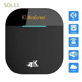 SOL11 MiraScreen G5 Plus Compatible con HDMI TV Stick Miracast 1080P Receptor de pantalla Wifi Dongle de TV Airplay DLNA Inalámbrico Pantalla de espejo