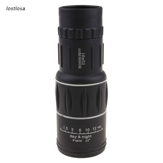 los 16x52 Zoom Hiking Monocular Telescope Lens Camera Night Vision HD Scope Hunting Phone Clip Holder for Samsung iPhone Smartphones