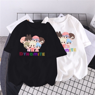 BTS BTS Cartoon TinyTAN Summer Harajuku Women's Short Sleeve T-Shirt (1)