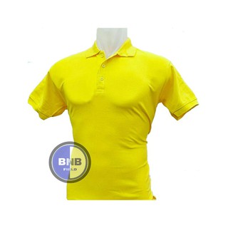 Amarillo POLO cuello camiseta camiseta algodón PIQUE LACOSTE Material