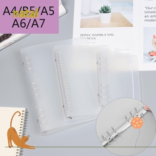 A4/b5/a5/a6/a7 carpeta De archivos A4/B5/A5/A7 De Moda reutilizables con forma De Plástico De papelería Vintage Para Notebook