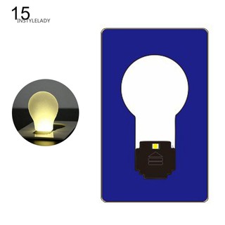 Iy Mini cartera LED ultrafina portátil con bolsillo para tarjetas de crédito/lámpara de noche (4)
