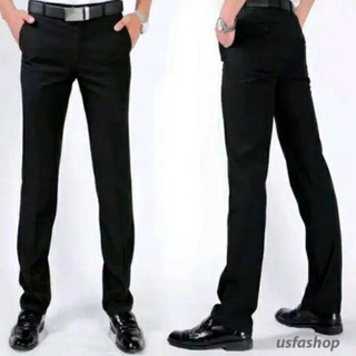 ↵ Pantalones formales de los hombres de trabajo estándar Material de oficina teflón tela tamaño 27-38 barato fresco cómodo •