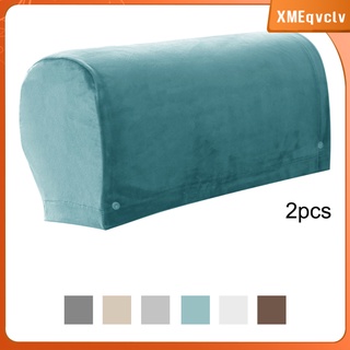 [xmeqvclv] 2 piezas de espesor sofá reposabrazos fundas de poliéster sólido sofá sillón fundas reclinables sofá con pines protector de muebles