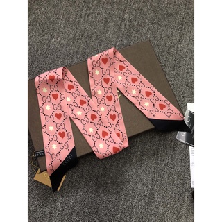 2021 mujeres de lujo marca cinta seda bufanda GG bolsa bolso mango cinta bufanda pelo cabeza banda cuello bufanda pañuelo bufanda regalos de moda rojo rosa (4)