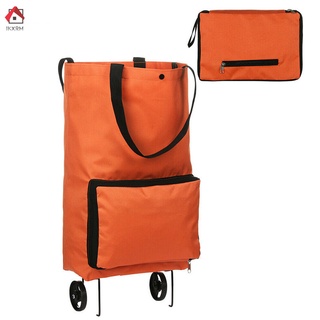 Ikxrm bolsa portátil con ruedas de alta capacidad supermercado plegable bolsa de la compra carro carro bolsa de asa