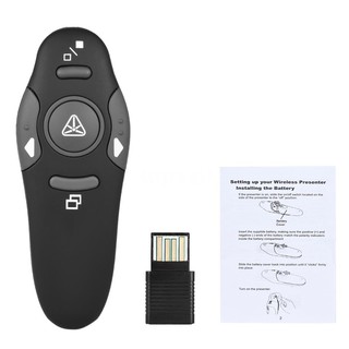 Ghz inalámbrico USB Powerpoint presentación PPT Flip Pen puntero Clicker presentador con luz roja Control remoto para té