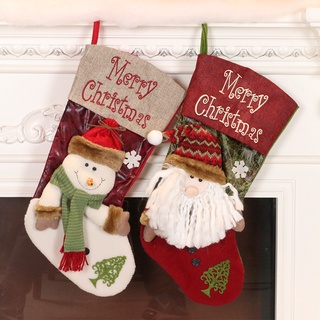 Medias de Navidad para niños, decoración navideña, bolsa de regalo, bolsa de caramelos, decoración colgante de Navidad, medias de Navidad, bolsa de Navidad