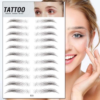 Late 4D Hair-Like Authentic Eyebrows Waterproof Long Lasting for Women Lady False Eyebrows, Eyebrow Tatoo, Eyebrow Sticker, 4D Hair-Like Authentic Eyebrows Waterproof Long Lasting for Women Lady 11 Pairs