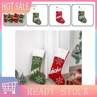 Fac colorido calcetín bolsa de navidad decoraciones bolsillo colgante adorno gran espacio para uso en el hogar