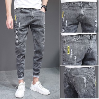Jeans hombres marea marca Slim pequeño recta estiramiento tendencia todo-partido pantalones de los hombres pantalones largos [cxgfmy.my8.17]