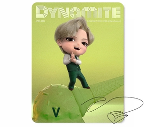 Kpop BTS Dynamite - alfombrilla de silicona para ratón (3)