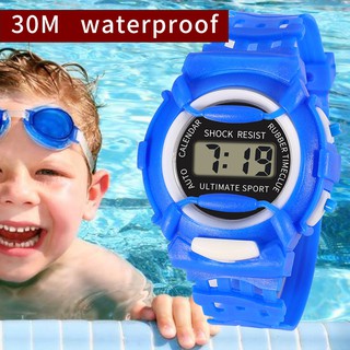 Reloj de pulsera analógico Digital LED electrónico impermeable deportivo para niñas