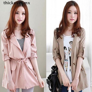 【well】 Korean Women Jacket Loose Outwear Long Sleeve Buttons Casual Autumn Coat Outwear MX (1)