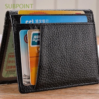 subpoint bag hombres cartera delgada de cuero genuino titulares de tarjetas de crédito pequeño para licencia de conducir bifold monedero de negocios con 8 ranuras para tarjetas suave super slim/multicolor (1)