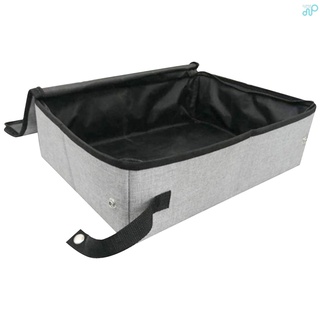 caja de arena portátil para gatos con tapa plegable impermeable para viajes al aire libre