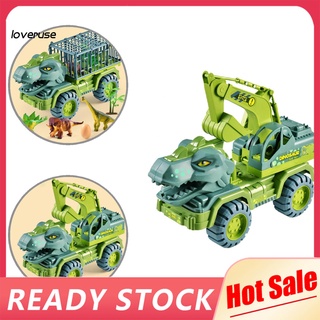 /LO/ Vehículo educativo juguete Triceratops transporte excavadora modelo de juguete fácil de llevar para niños
