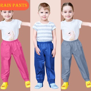 niños niños niñas pantalones de lluvia a prueba de viento impermeable barro pantalones ropa