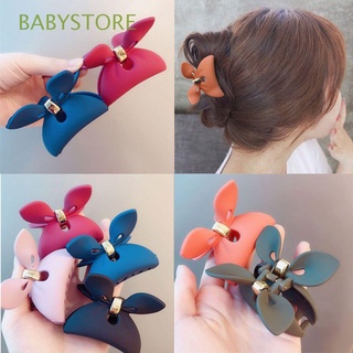 babystore mujeres abrazadera de pelo color caramelo clip acrílico pelo garra cangrejo accesorios para el cabello maquillaje moda conejo oreja/multicolor