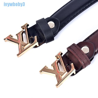 [IW] LV Belt Women Girl Fashion Leather Belt Metal Pin Buckle Waist Belts Waistband BO (7)