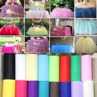 siyun festival tul rollo carrete envoltura tela decoración artesanía regalo nupcial fiesta tutú 6"x25 boda/multicolor