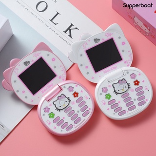 supperBoat K688 Teléfono Celular Multifuncional Doble Tarjeta De Espera Adorable De Dibujos Animados Hello-Kitty Niños Teclado Para Niñas