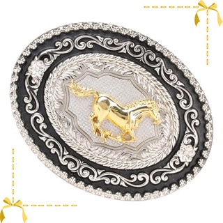 [brbaoblaze2] occidental vaquero cinturón hebilla caballo cabeza de buey arabesque hombres hebilla cuerno largo toro