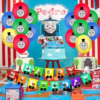 cumpleaños bandera kids thomas animados de cupcake fiesta globo suministros topper series dibujos niños decoración