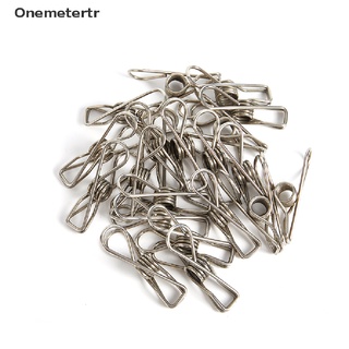 [onemetertr] 20 clips de acero inoxidable clavijas de ropa para el hogar, gancho de percha.