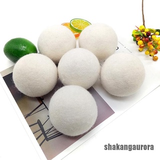 [shakangaurora 0628] 5 bolas secas de lana orgánica de lana Natural suavizante de tela de lavandería Premium reutilizable