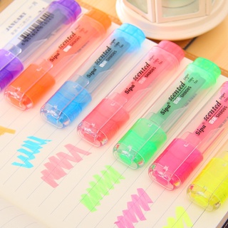 7 colores Sipa lindo tipo coreano con color caramelo fluorescente marcador de color de agua rotulador para pintura dibujar suministros escolares